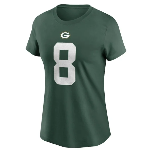Josh jacobs green bay packers nike womens player name number t shirt Green M
