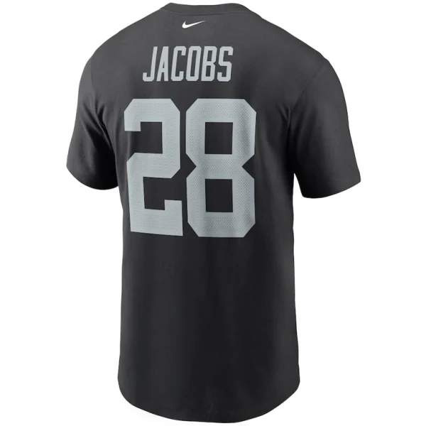 Josh jacobs las vegas raiders nike name number t shirt Black L