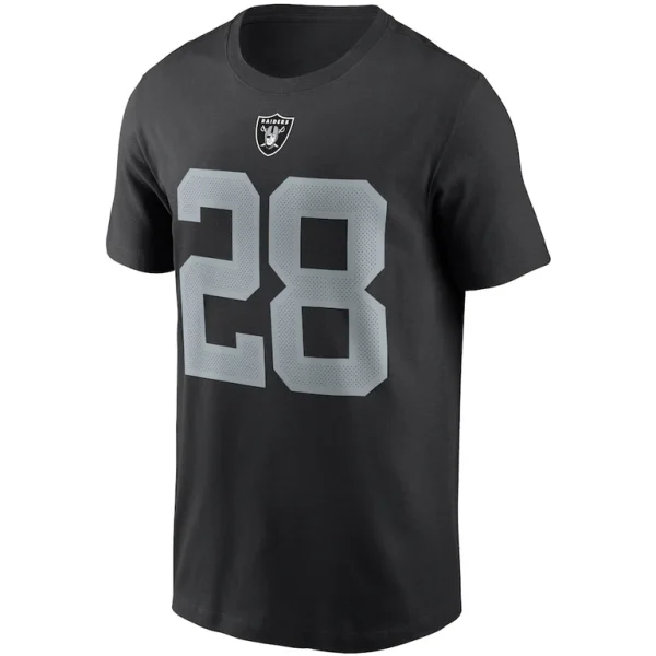 Josh jacobs las vegas raiders nike name number t shirt Black M