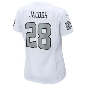 Josh jacobs las vegas raiders nike womens alternate game player jersey White L
