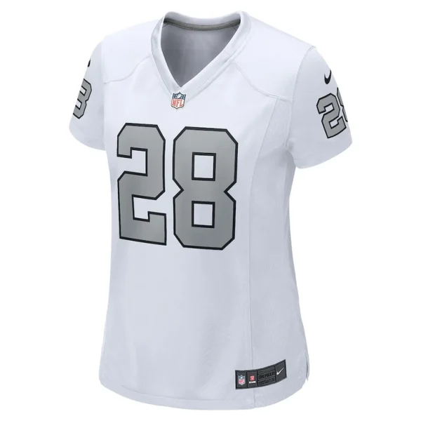 Josh jacobs las vegas raiders nike womens alternate game player jersey White M