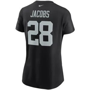 Josh jacobs las vegas raiders nike womens name number t shirt Black L