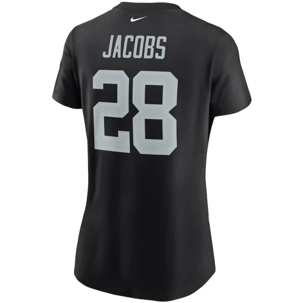 Josh jacobs las vegas raiders nike womens name number t shirt Black L