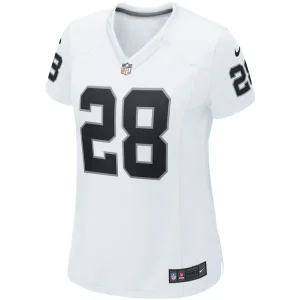 Josh jacobs las vegas raiders nike womens player game team jersey White M