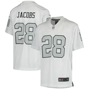 Josh jacobs las vegas raiders nike youth color rush game jersey White