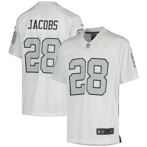Josh jacobs las vegas raiders nike youth color rush game jersey White