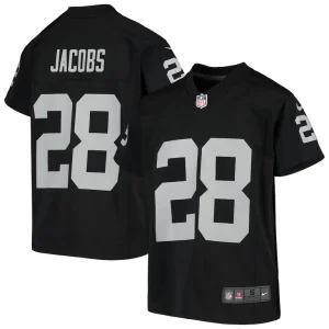 Josh jacobs las vegas raiders nike youth game jersey Black