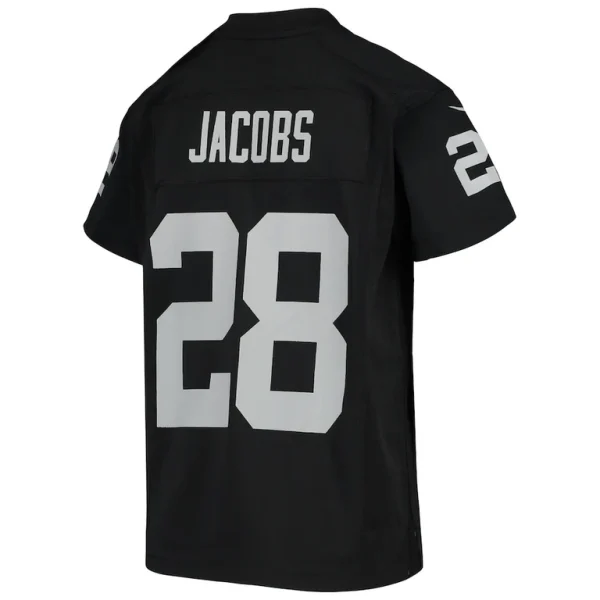 Josh jacobs las vegas raiders nike youth game jersey Black Yth L