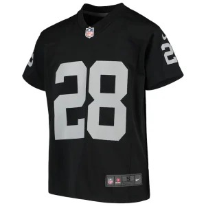 Josh jacobs las vegas raiders nike youth game jersey Black Yth M
