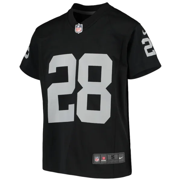Josh jacobs las vegas raiders nike youth game jersey Black Yth M