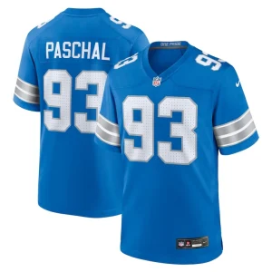 Josh paschal detroit lions nike team game jersey Blue