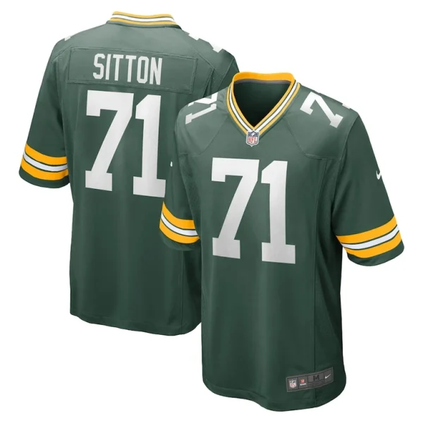 Josh sitton green bay packers nike retired game jersey Green