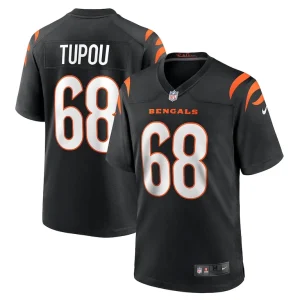 Josh tupou cincinnati bengals nike game player jersey Black