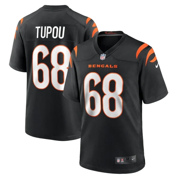 Josh tupou cincinnati bengals nike game player jersey Black