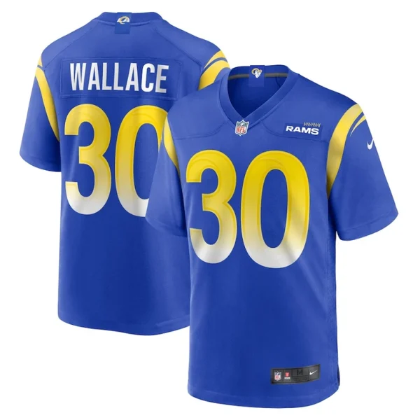Josh wallace los angeles rams nike game jersey Royal