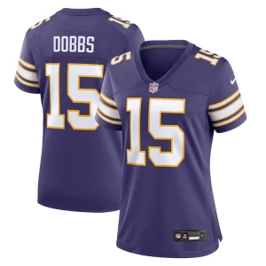 Joshua dobbs minnesota vikings nike womens alternate game jersey Purple