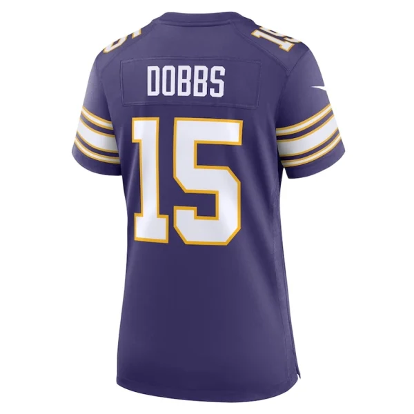 Joshua dobbs minnesota vikings nike womens alternate game jersey Purple L