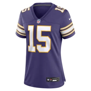 Joshua dobbs minnesota vikings nike womens alternate game jersey Purple M