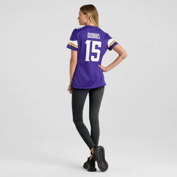 Joshua dobbs minnesota vikings nike womens game jersey Purple 2XL