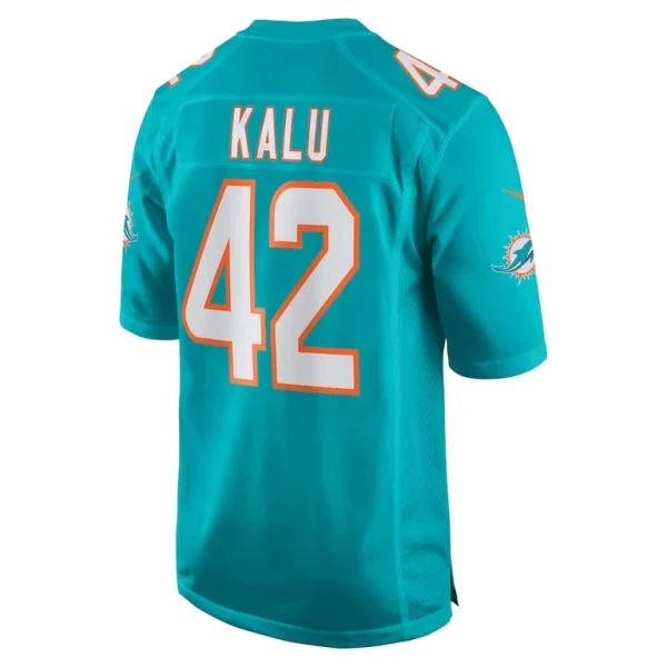 Joshua kalu miami dolphins nike team game jersey Aqua L