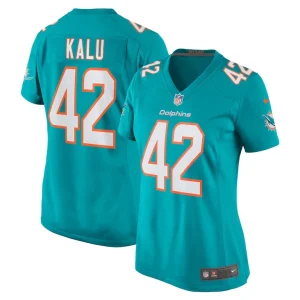 Joshua kalu miami dolphins nike womens team game jersey Aqua