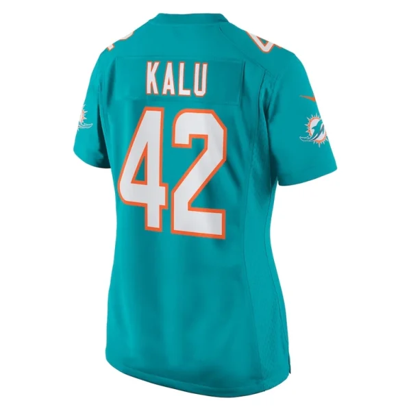 Joshua kalu miami dolphins nike womens team game jersey Aqua L