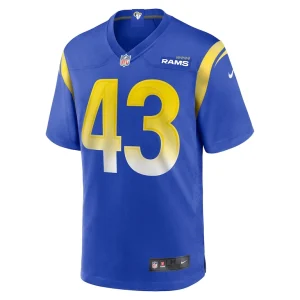 Joshua karty los angeles rams nike team game jersey Royal S