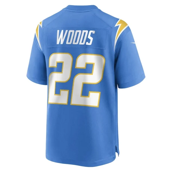 Jt woods los angeles chargers nike game player jersey Powder blue L