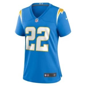 Jt woods los angeles chargers nike womens game player jersey Powder blue M