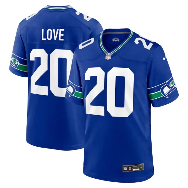 Julian love seattle seahawks nike throwback player game jersey Royal