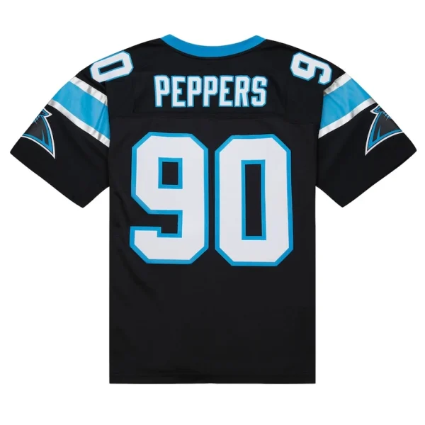 Julius peppers carolina panthers mitchell ness big tall 2003 alternate legacy retired player jersey Black 4XB