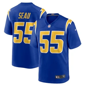 Junior seau los angeles chargers nike retired player alternate game jersey Royal