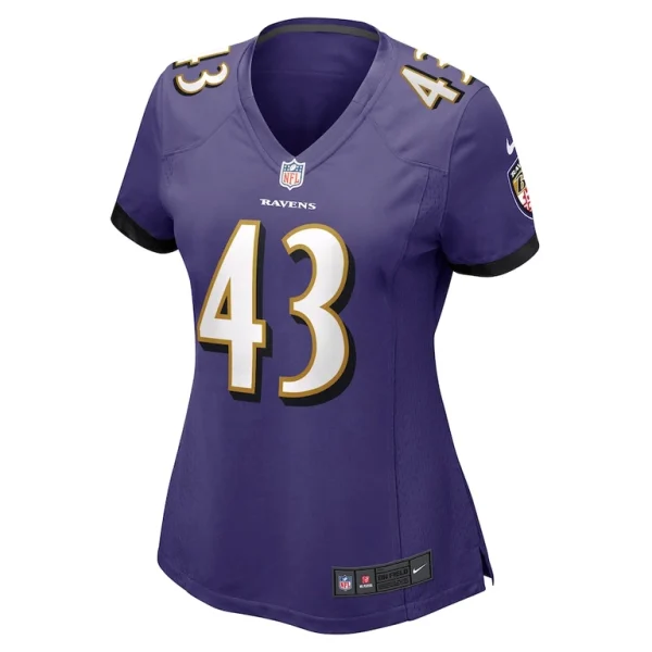 Justice hill baltimore ravens nike womens game jersey Purple M