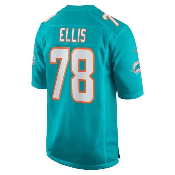 Justin ellis miami dolphins nike game jersey Aqua L