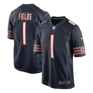 Justin fields chicago bears nike game jersey Navy