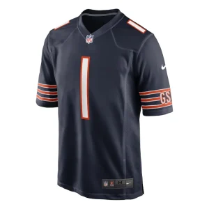 Justin fields chicago bears nike game jersey Navy M