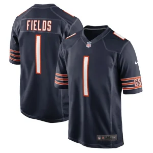 Justin fields chicago bears nike player game jersey Navy