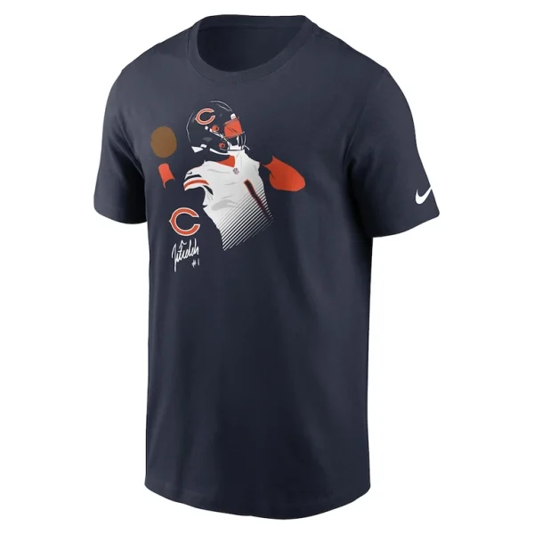 Justin fields chicago bears nike player graphic t shirt Navy M