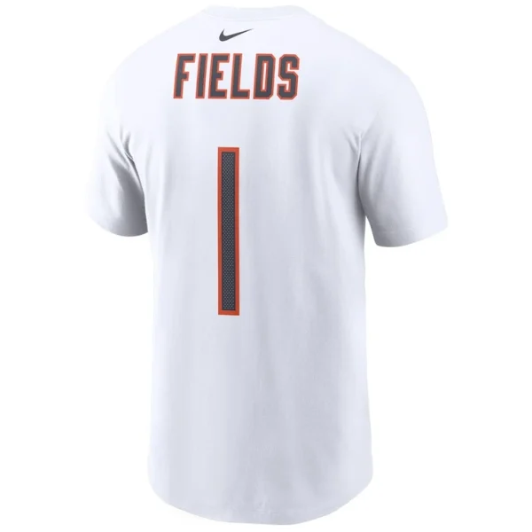 Justin fields chicago bears nike player name number t shirt White L