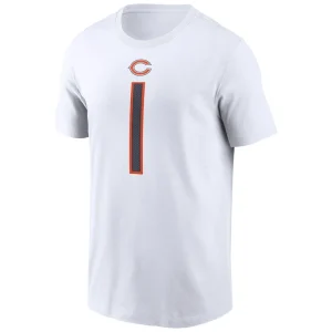 Justin fields chicago bears nike player name number t shirt White M