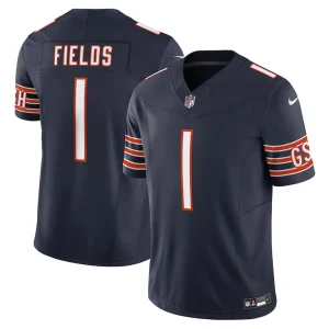Justin fields chicago bears nike vapor f.u.s.e. limited jersey Navy