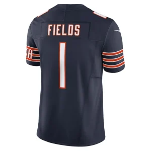 Justin fields chicago bears nike vapor f.u.s.e. limited jersey Navy L