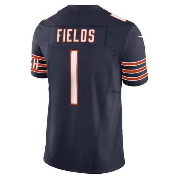 Justin fields chicago bears nike vapor f.u.s.e. limited jersey Navy L