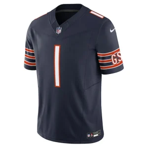 Justin fields chicago bears nike vapor f.u.s.e. limited jersey Navy M