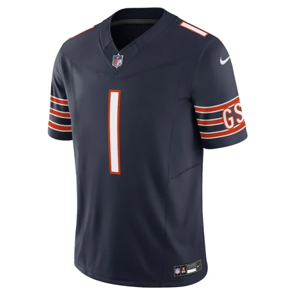 Justin fields chicago bears nike vapor f.u.s.e. limited jersey Navy M