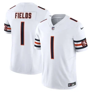 Justin fields chicago bears nike vapor f.u.s.e. limited jersey White