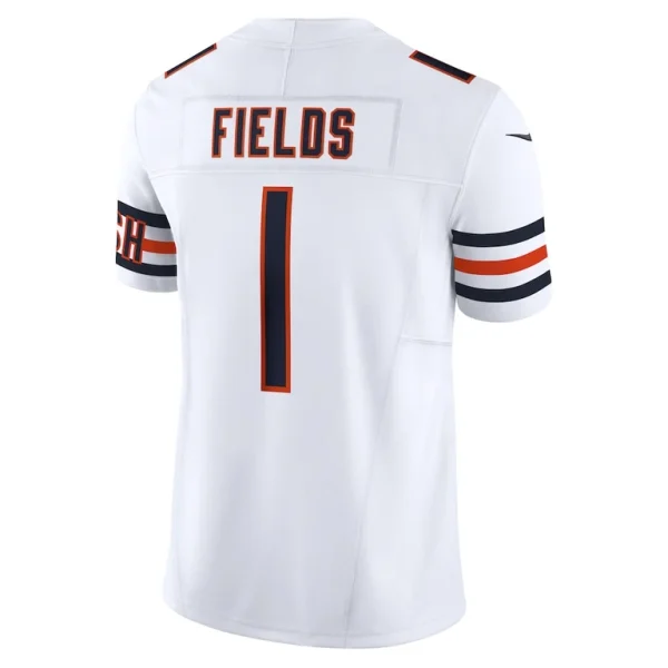 Justin fields chicago bears nike vapor f.u.s.e. limited jersey White L