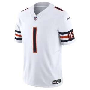Justin fields chicago bears nike vapor f.u.s.e. limited jersey White M
