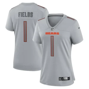 Justin fields chicago bears nike womens atmosphere fashion game jersey Gray