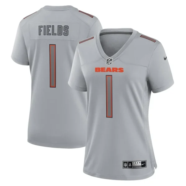 Justin fields chicago bears nike womens atmosphere fashion game jersey Gray